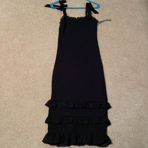 Abercrombie Black Midi Dress